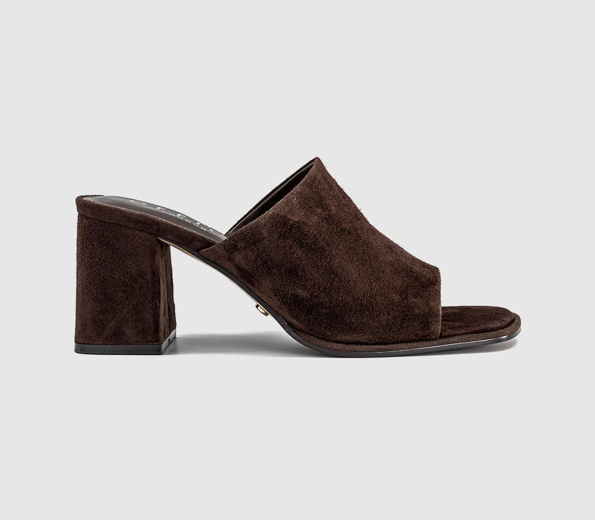 OFFICEMonroe Block Heel MulesBrown Suede