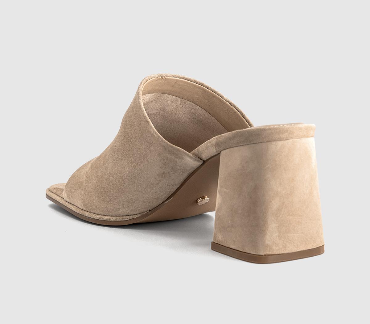 OFFICEMonroe Block Heel MulesTaupe Suede