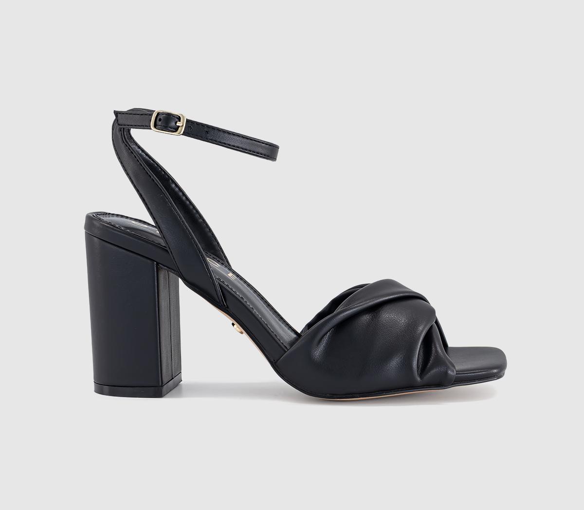 OFFICEHallow Soft Twist Front Block HeelsBlack