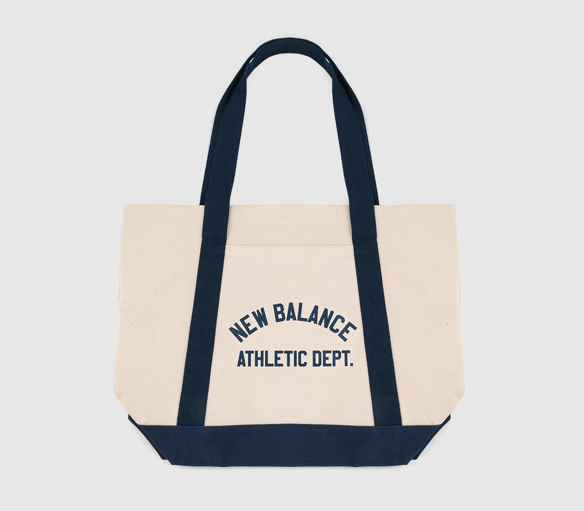 New Balance Classic Canvas Tote Bags Cream Navy Natural, One Size