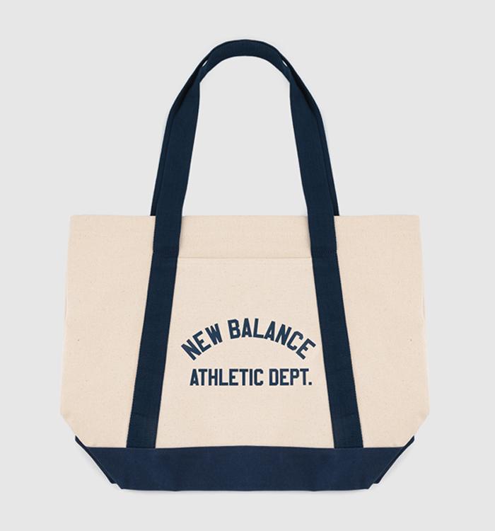 New Balance Classic Canvas Tote Bags Cream Navy