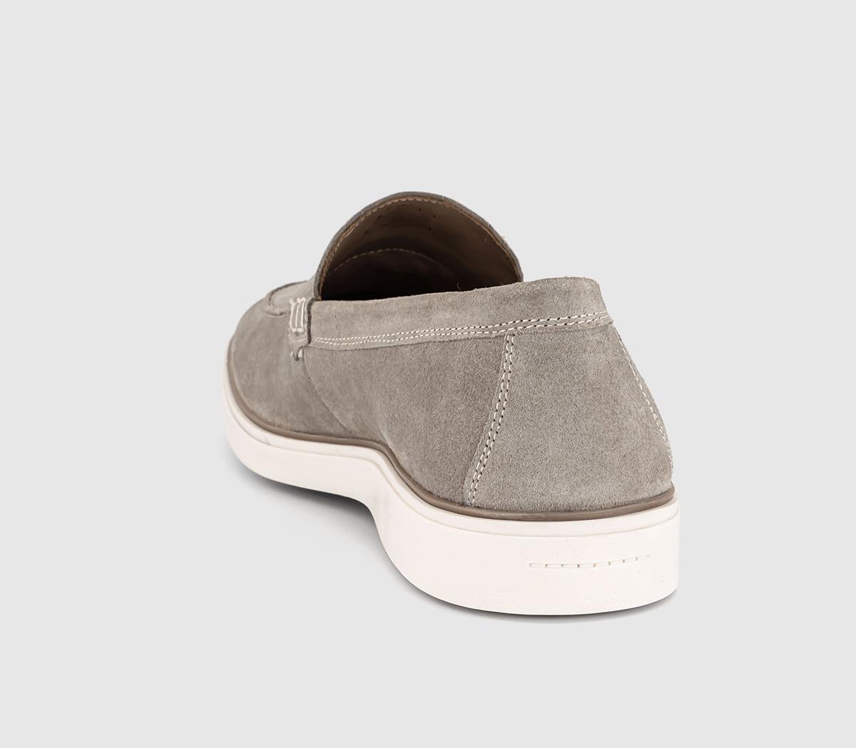 OFFICECabana White Sole Apron Loafers OFFICECabana White Sole Apron LoafersStone Suede