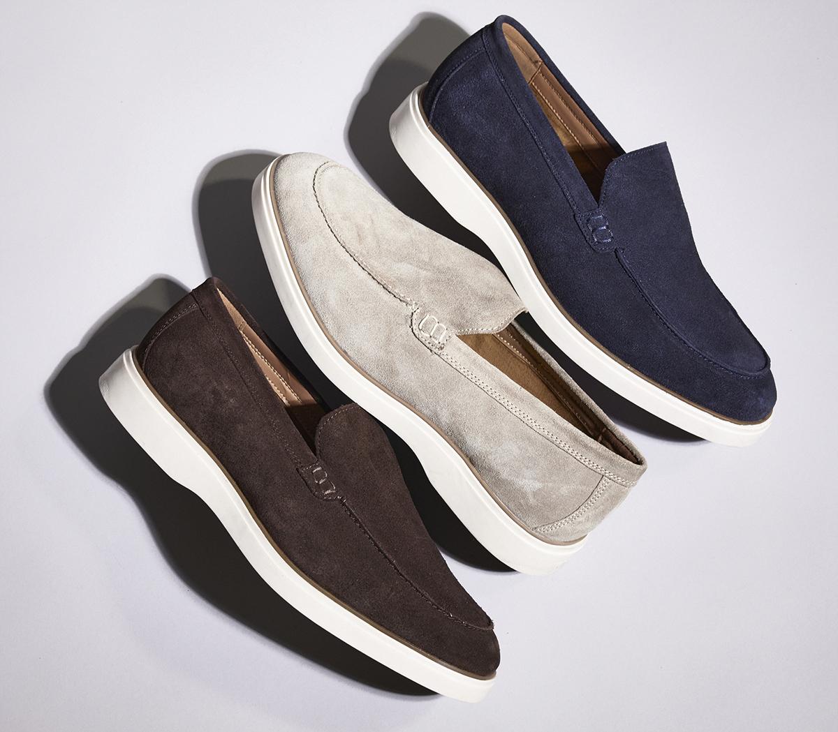 OFFICECabana White Sole Apron Loafers OFFICECabana White Sole Apron LoafersStone Suede