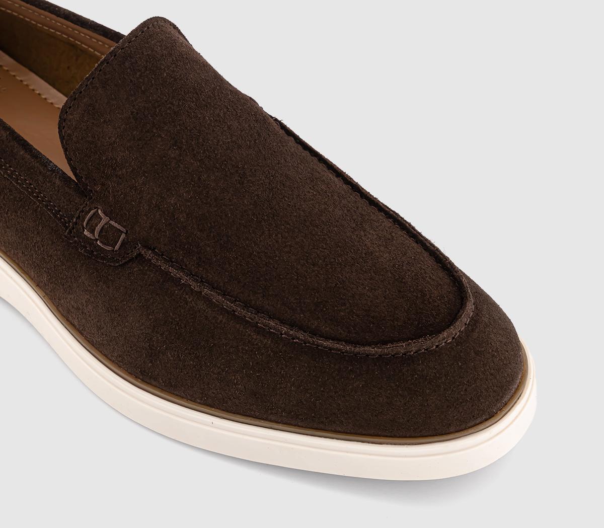 OFFICECabana White Sole Apron LoafersChocolate