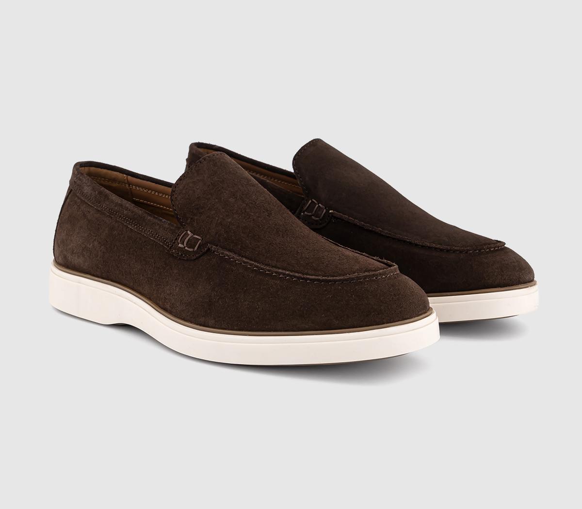 OFFICECabana White Sole Apron LoafersChocolate