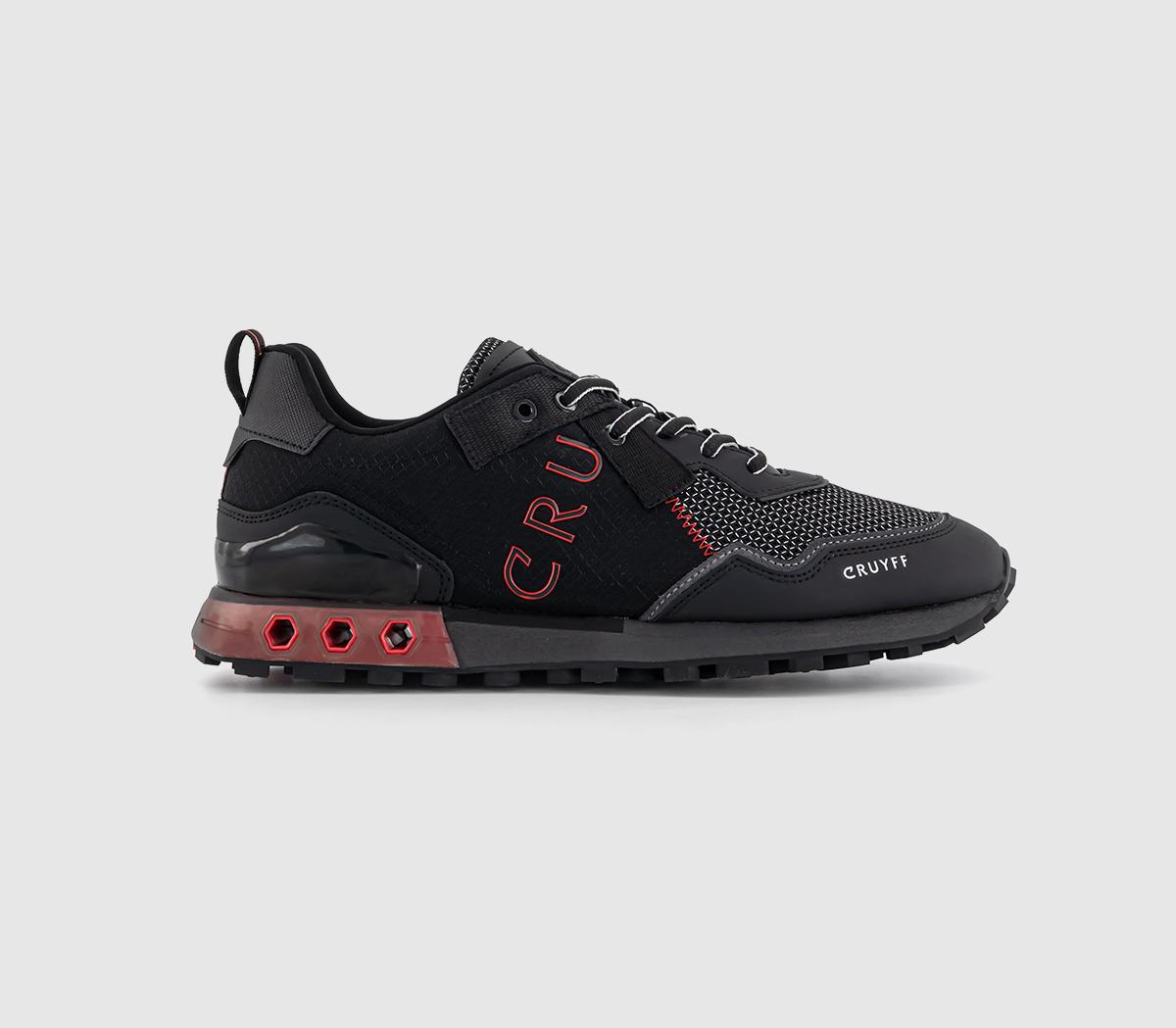 CRUYFFSuperbia Hex-Tech TrainersBlack Red