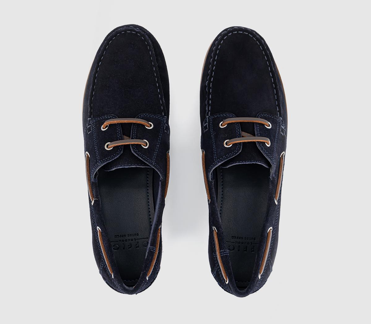 OFFICECaptain Suede Boat Shoes OFFICECaptain Suede Boat ShoesDark Navy Suede
