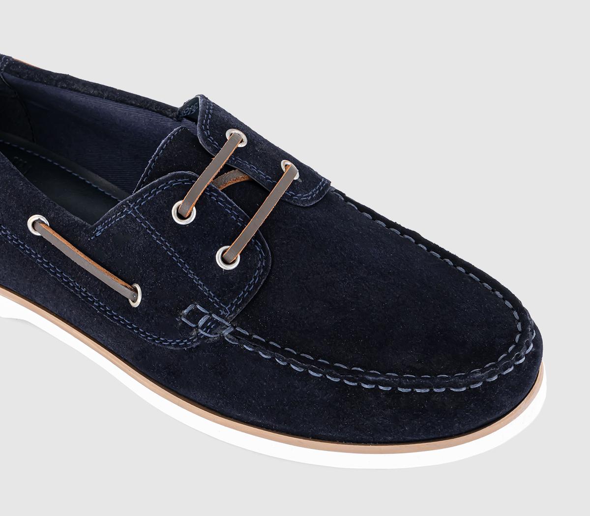 OFFICECaptain Suede Boat Shoes OFFICECaptain Suede Boat ShoesDark Navy Suede