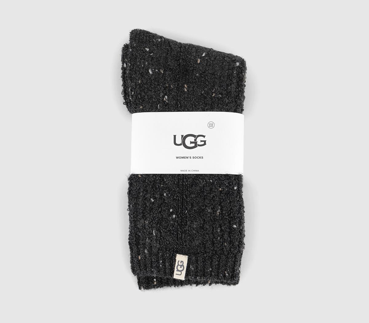 UGG Radell Cable Knit Socks UGG Radell Cable Knit Socks Black Speckled