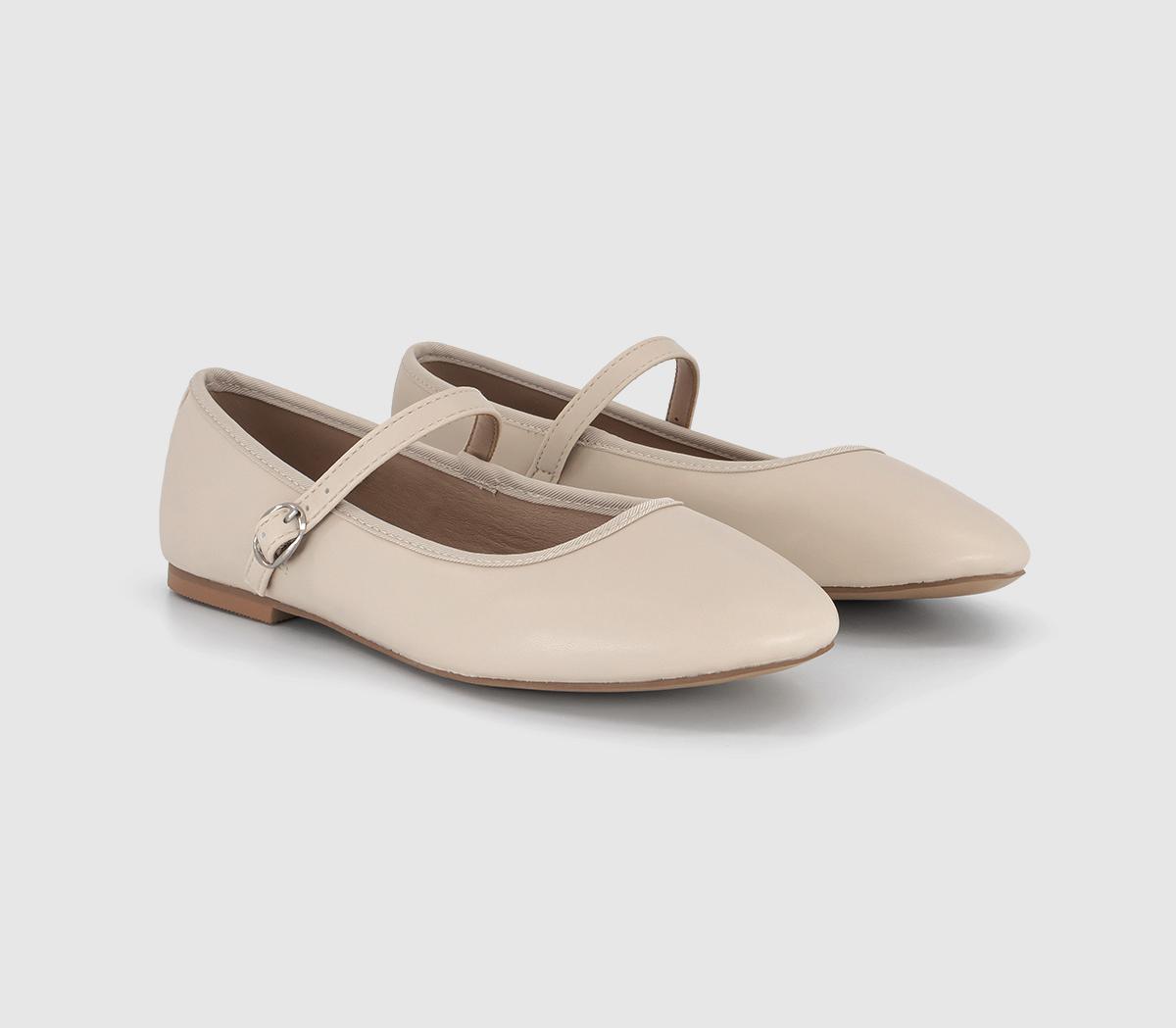 OFFICEFlower Mary Jane Ballet Pumps OFFICEFlower Mary Jane Ballet PumpsCream