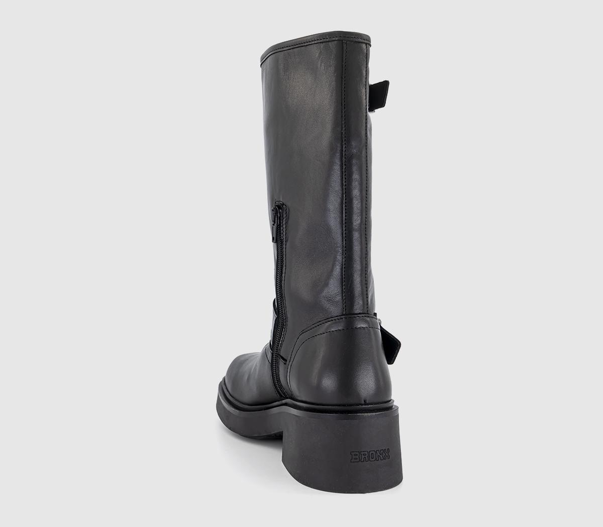 BRONXDaff Buckle Knee High Boots BRONXDaff Buckle Knee High BootsBlack