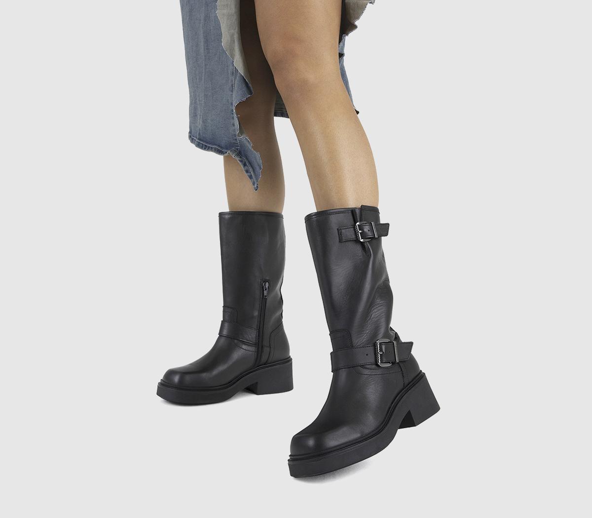BRONXDaff Buckle Knee High Boots BRONXDaff Buckle Knee High BootsBlack