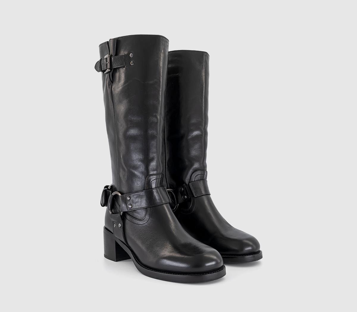 BRONXCamperos Harness Knee High BootsBlack