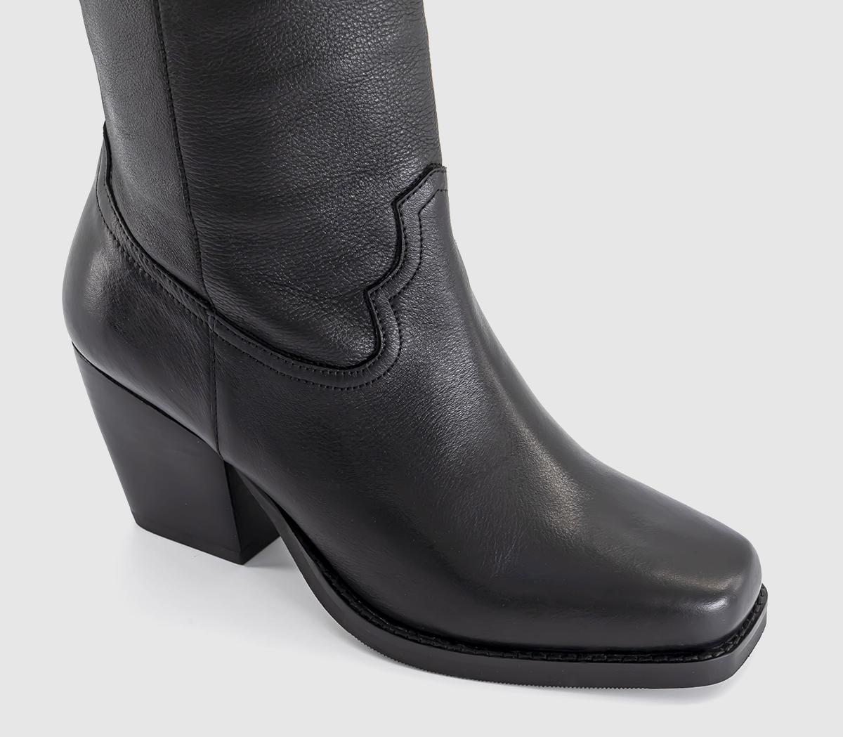 BRONX Classic Western Boots Black - Women's Boots