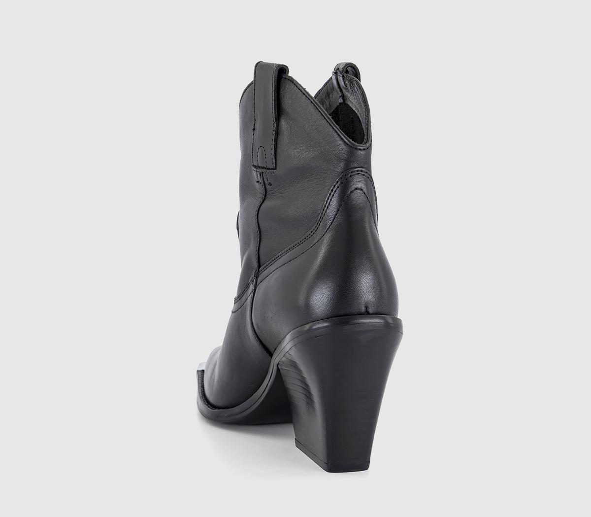 BRONXNewkole Ankle Western Boots BRONXNewkole Ankle Western BootsBlack