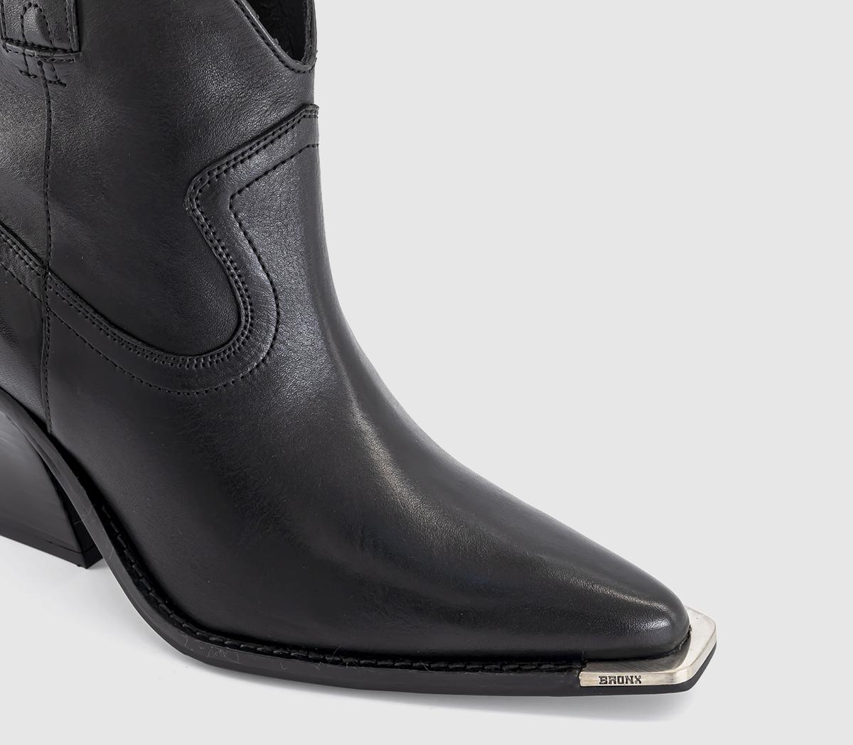 BRONXNewkole Ankle Western Boots BRONXNewkole Ankle Western BootsBlack