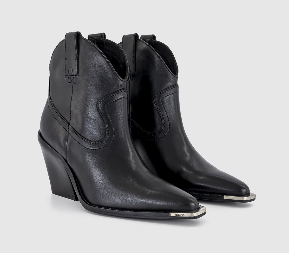 BRONXNewkole Ankle Western BootsBlack