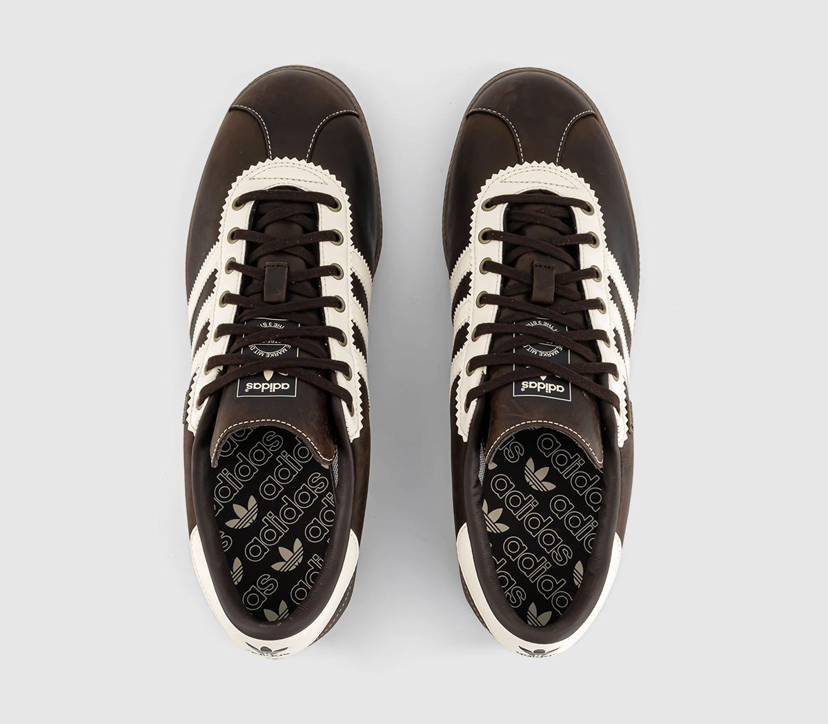 adidas Bern GTX Trainers Dark Brown Pantone Wonder White - Unisex Sports