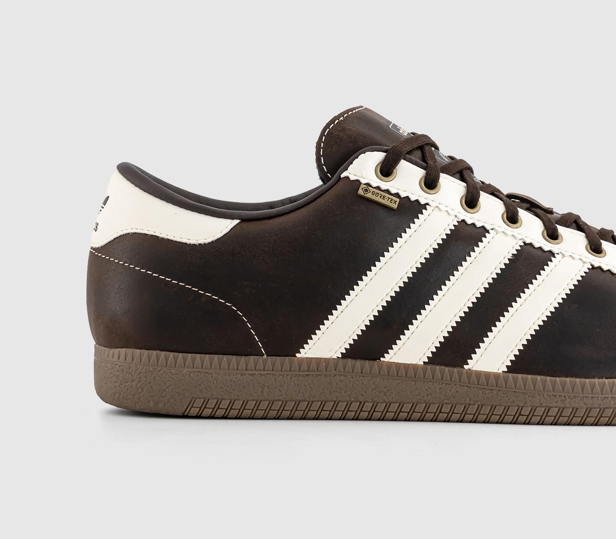 adidas Bern GTX Trainers Dark Brown Pantone Wonder White - Unisex Sports