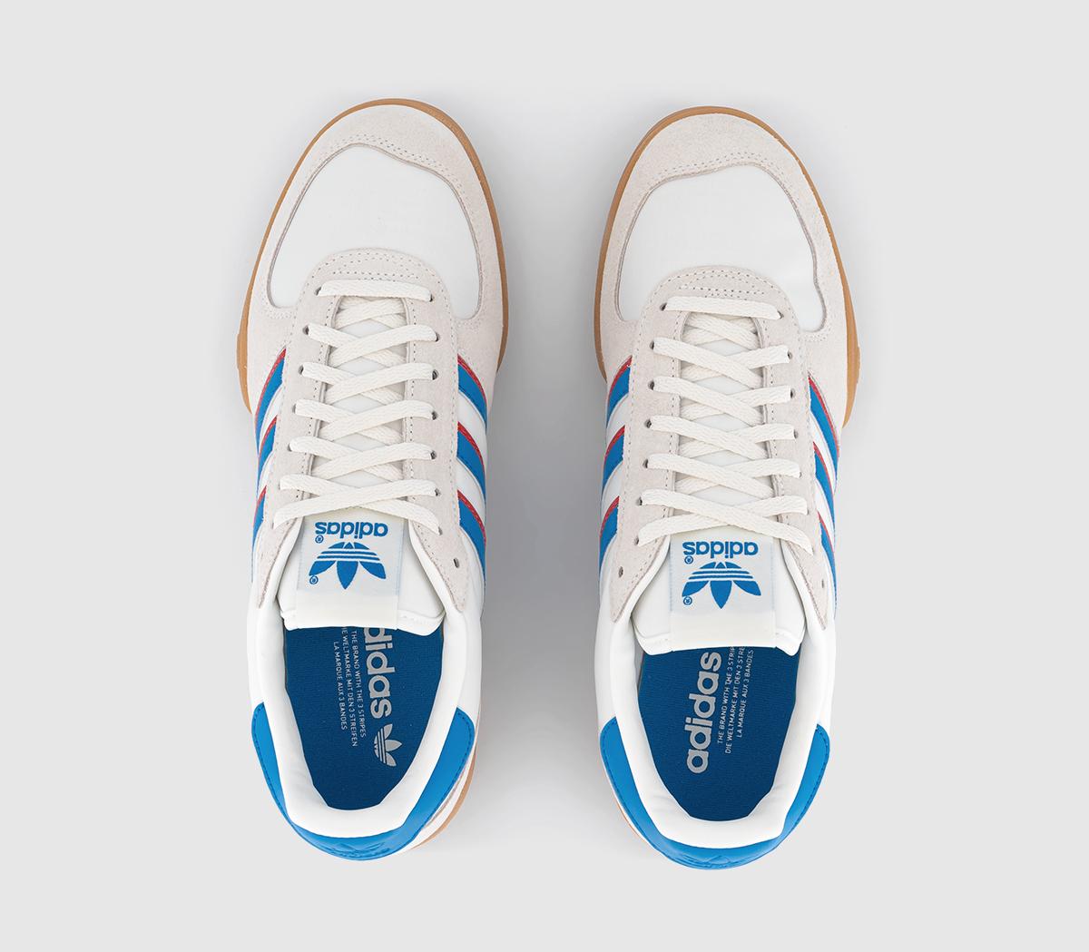 adidasSquash Indoor TrainersCore White Bright Blue Gum