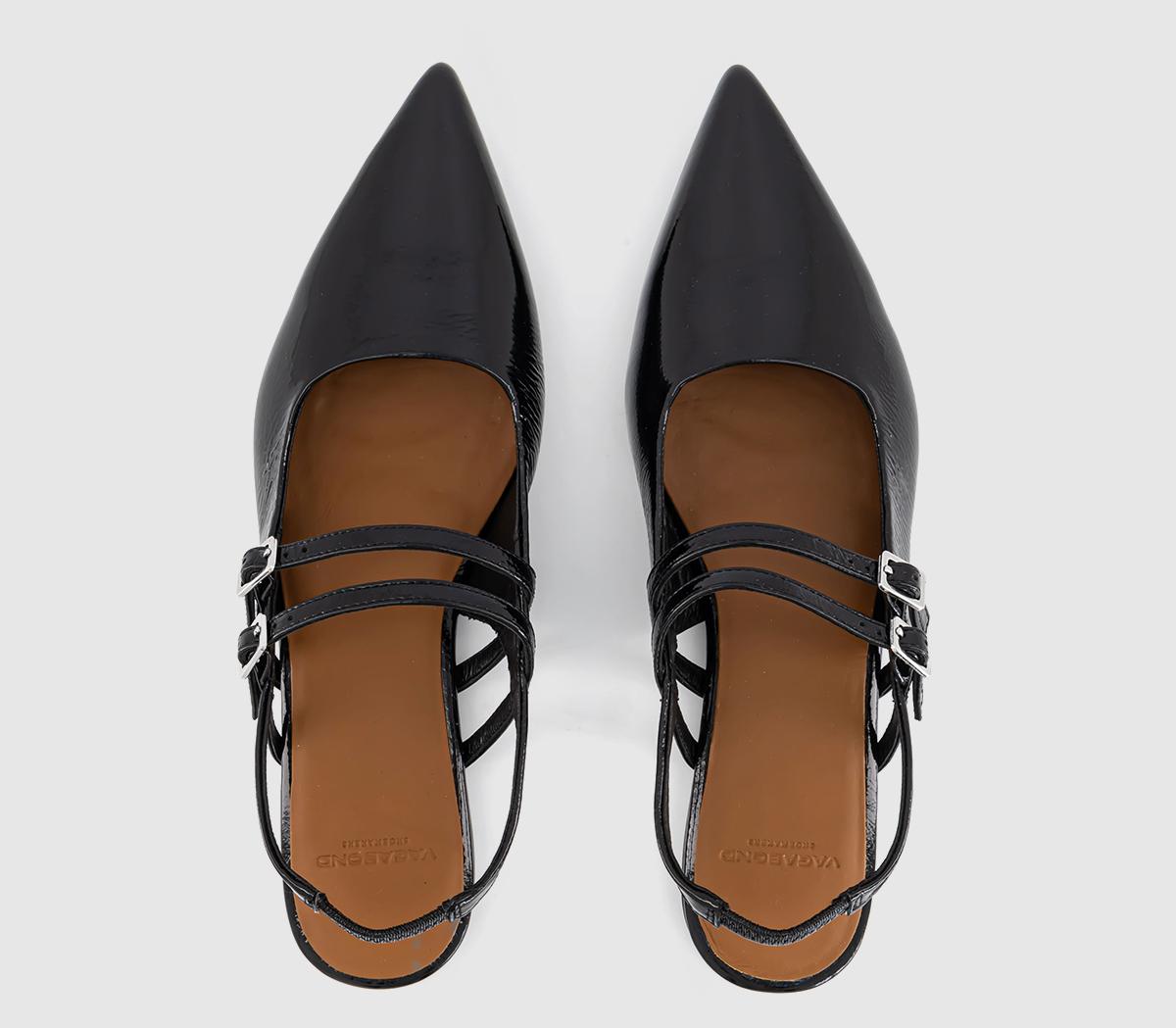 Vagabond ShoemakersHermine Double Strap Slingback Flats Vagabond ShoemakersHermine Double Strap Slingback Flats Black Patent