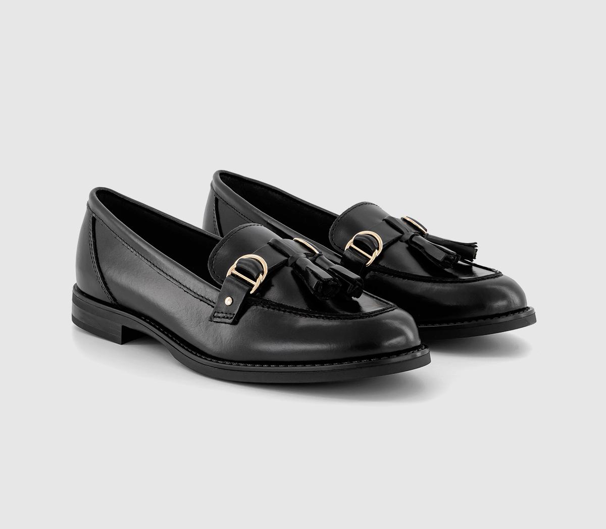 OFFICEFeels Leather Trim Tassel LoaferBlack Leather