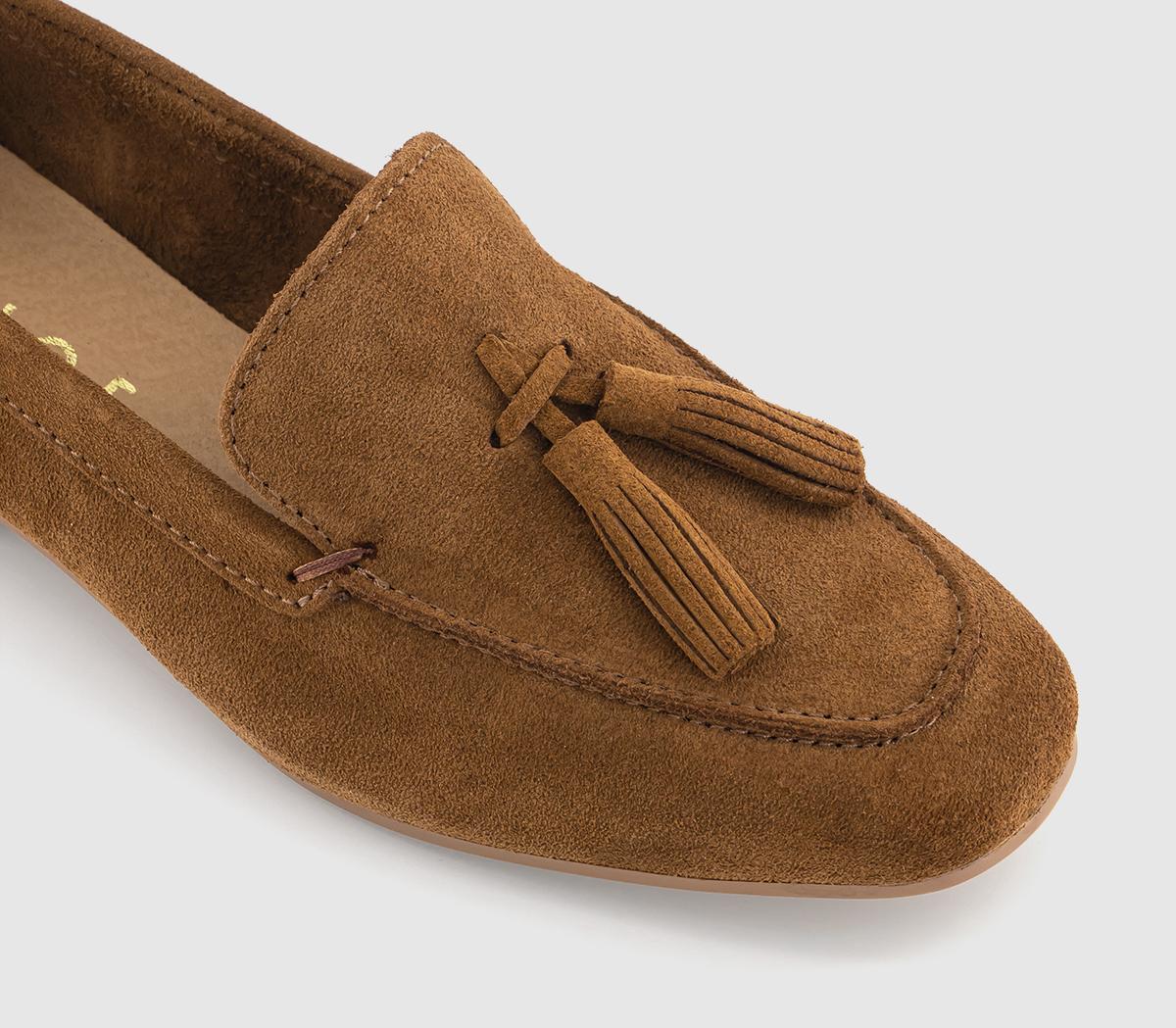 OFFICE Fond Tassel Loafers OFFICE Fond Tassel Loafers Tan Suede