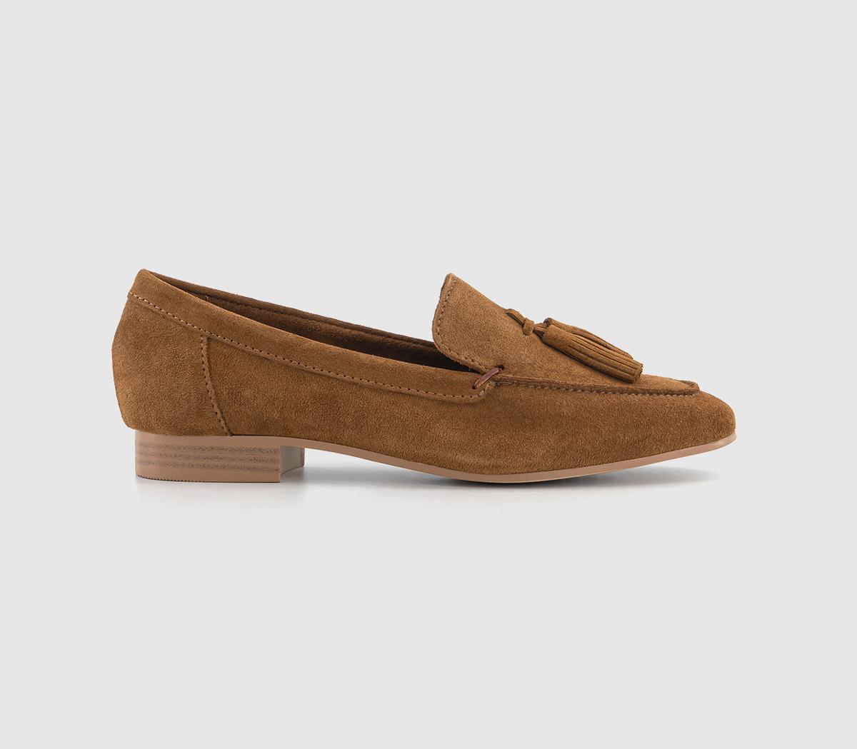 Tan tassel best sale loafers womens