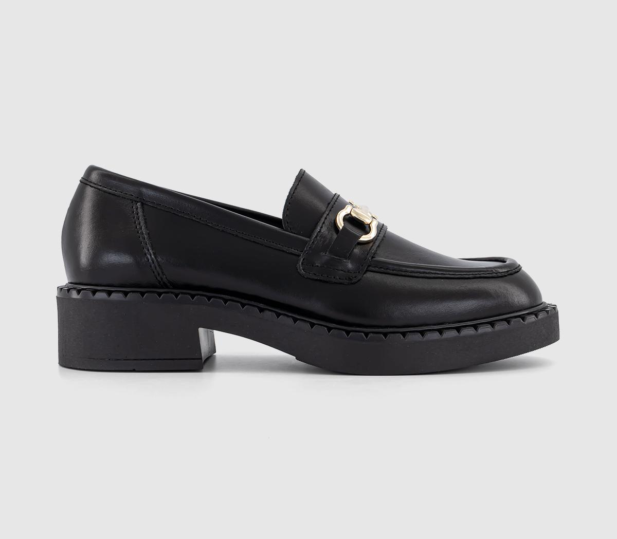 OFFICEFuture Chunky Hardware LoafersBlack Leather