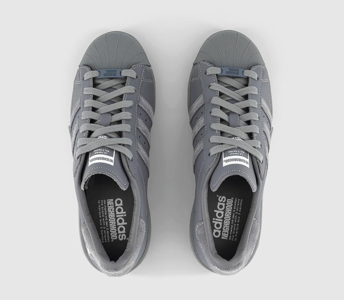 adidas Superstar Neighborhood 2024 Grey Grey White - Unisex Sports