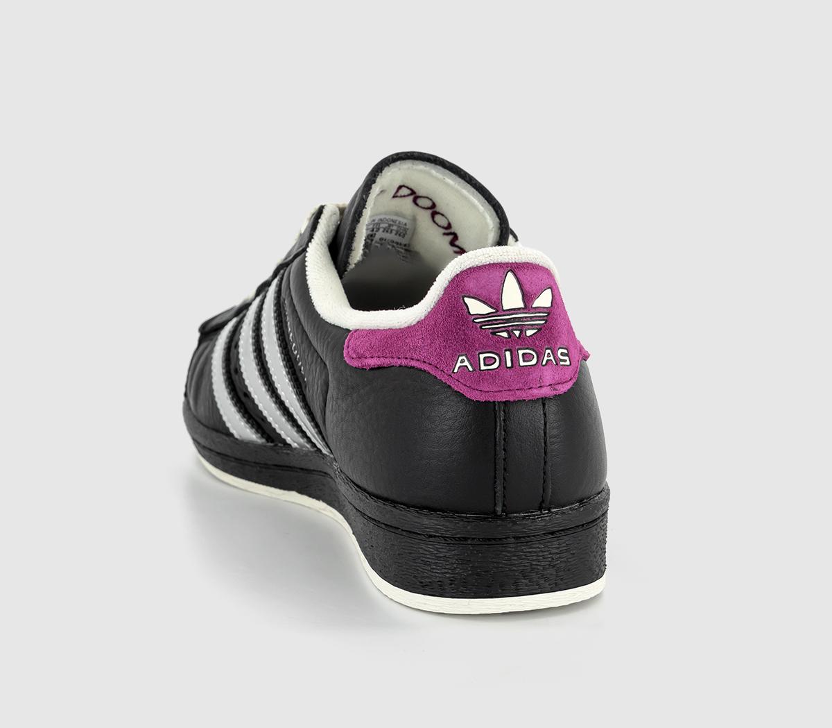 adidasTMNT Shelltoe Shredder TrainersCore Black  Silver Met  Off White