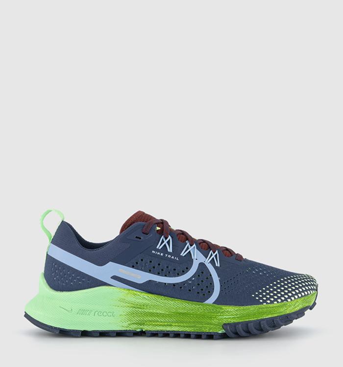 Nike Nike React Pegasus Trail 4 Trainers Thunder Blue Light Armory Blue Chlorophyll Vapor G