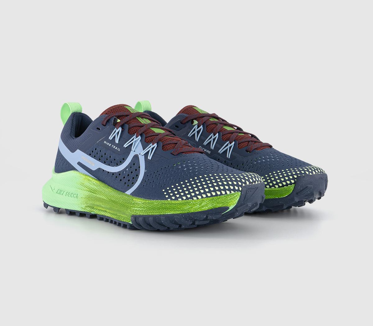 NikeNike React Pegasus Trail 4 TrainersThunder Blue Light Armory Blue Chlorophyll Vapor G