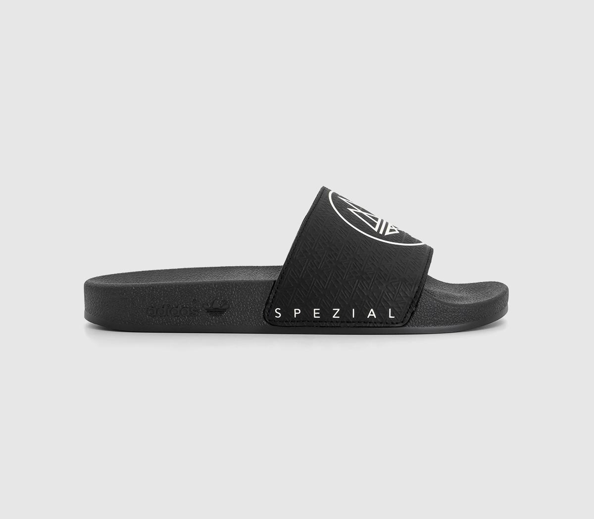 靴 adidas ADILETTE SPZL 26.5 SPEZIAL Adidas Adilette Spezial Black Sandals & Slides adidas