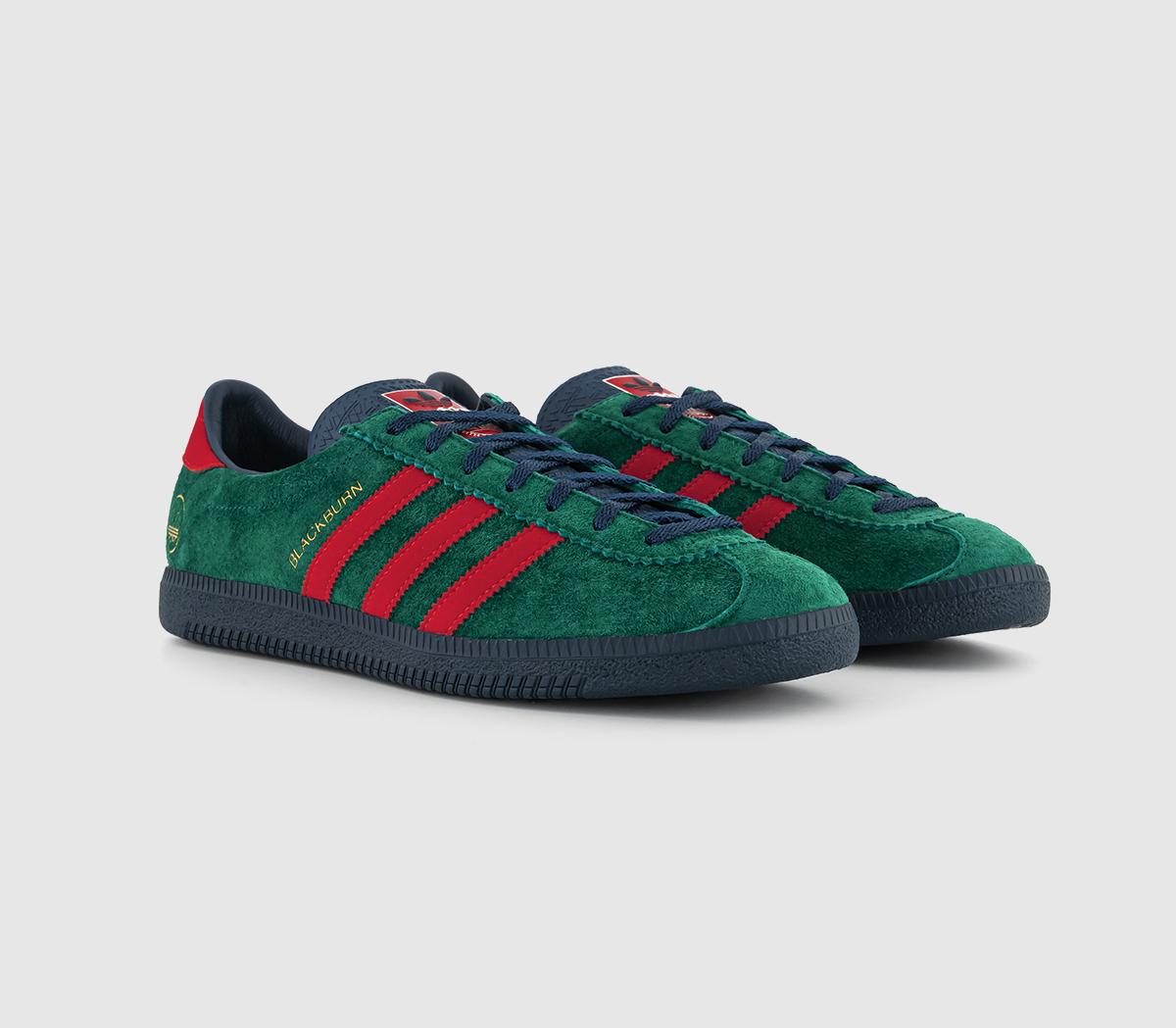 adidas ConsortiumBlackburn SPZL Trainers	College Green Better Scarlet Night Indigo