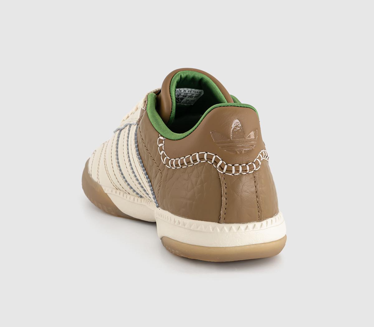 adidas ConsortiumWales Bonner MN Samba TrainersWonder White Raw Desert Crew Green