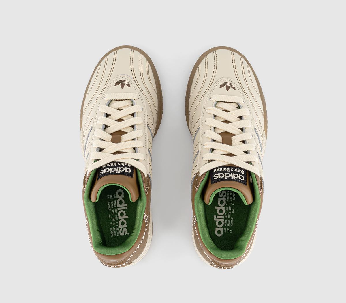 adidas ConsortiumWales Bonner MN Samba TrainersWonder White Raw Desert Crew Green