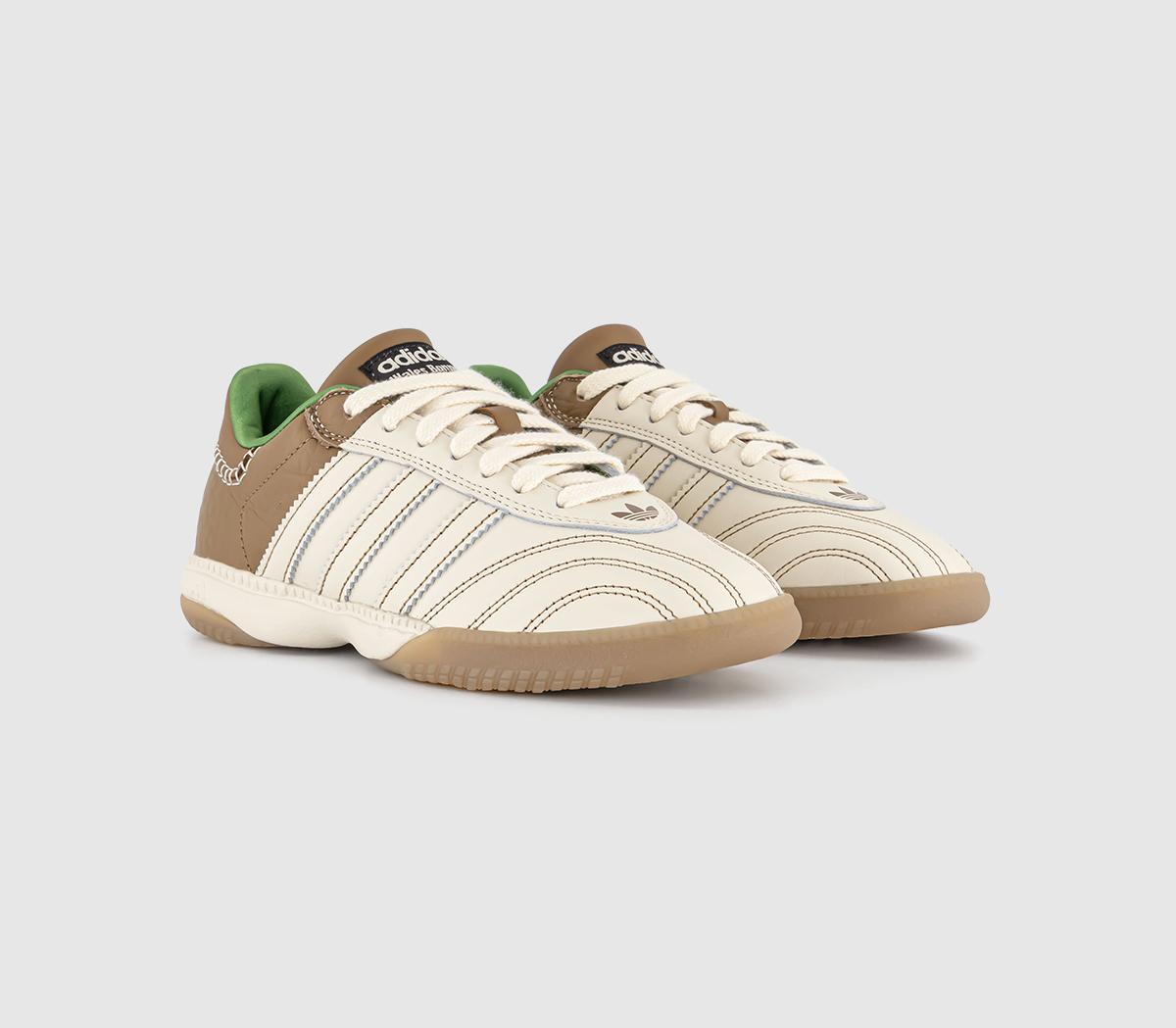 adidas ConsortiumWales Bonner MN Samba TrainersWonder White Raw Desert Crew Green