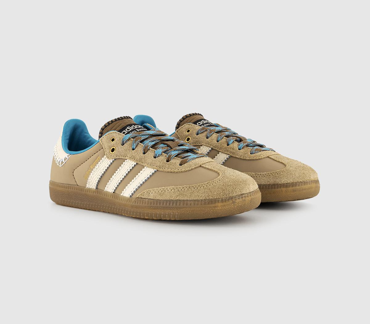 adidas ConsortiumWales Bonner Nylon Samba TrainersDesert White