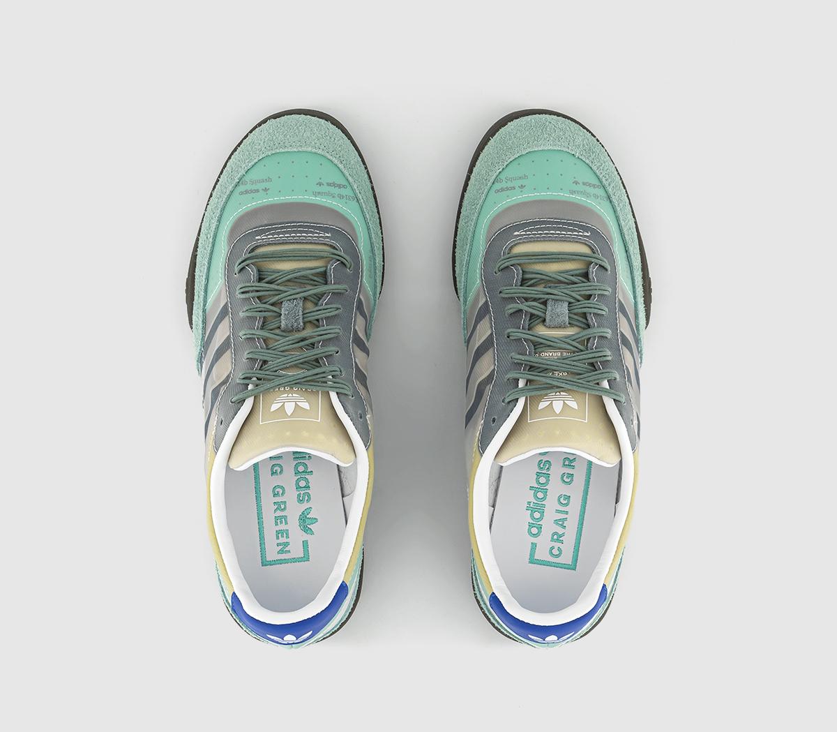 adidas ConsortiumCG Squash Polta Akh TrainersGreen White Gum Rubber