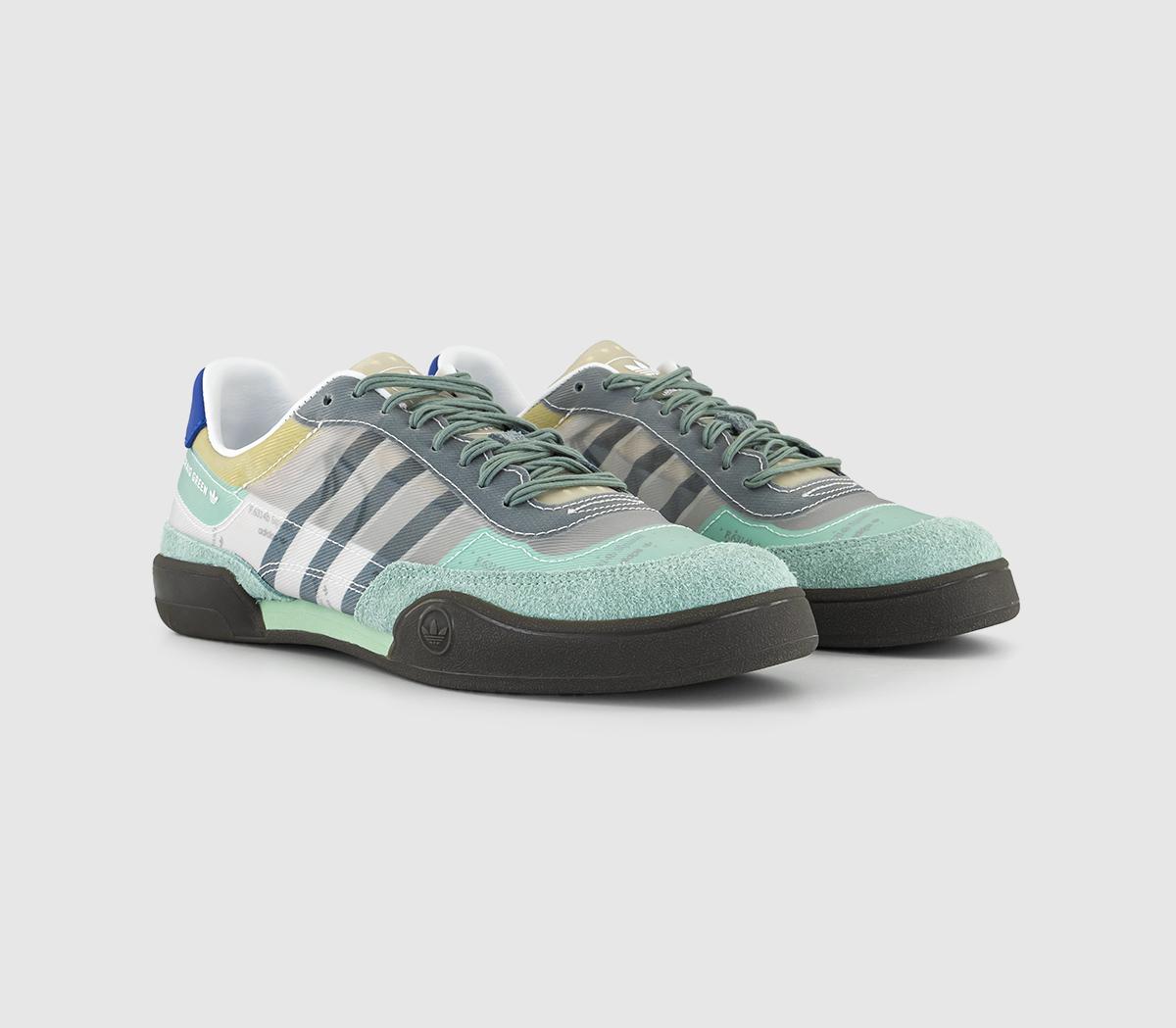 レア アングラ Figeson X Machacha adidas Consortium CG Squash Polta Akh Trainers Green White Gum