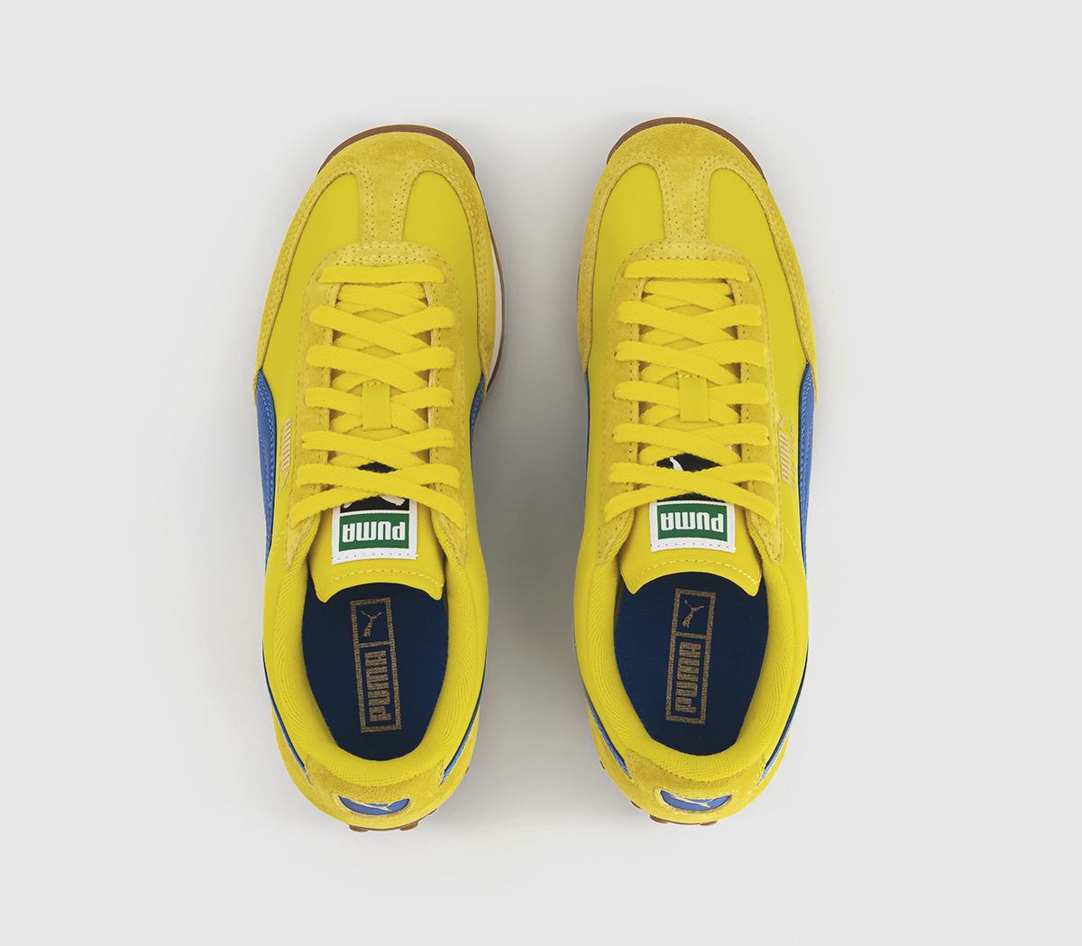 PUMAEasy Rider Vintage TrainersSpeed Yellow  Blueamazing  Puma Gold