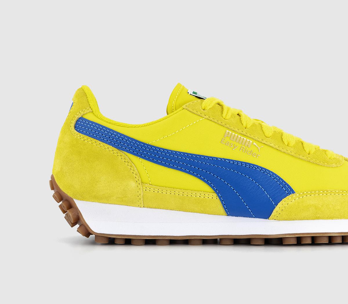 PUMA Easy Rider Vintage Trainers Speed Yellow Blueamazing Puma Gold ...