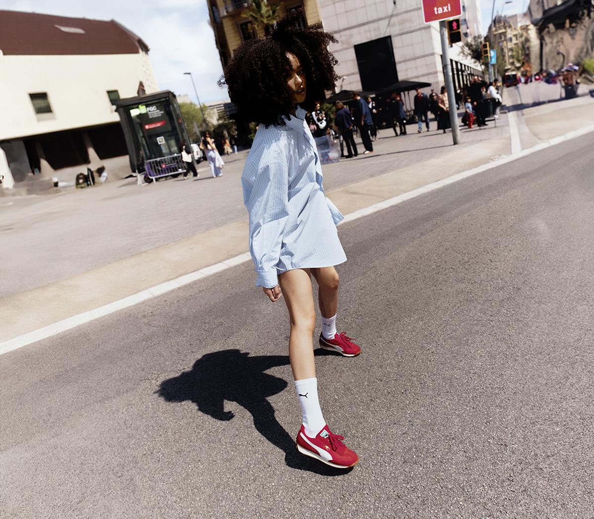 PUMAEasy Rider Vintage TrainersPuma Red Puma White