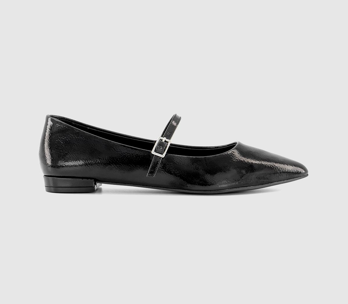 OFFICEFreddie Pointed Toe Mary Jane ShoesBlack Patent