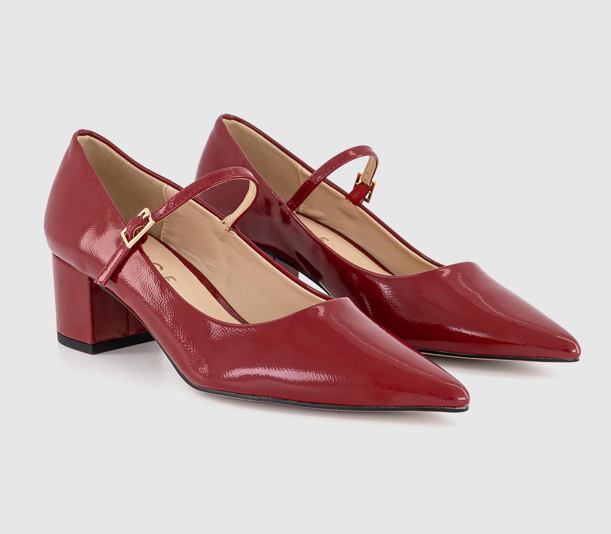 OFFICEMinty Pointed Toe Mary Janes OFFICEMinty Pointed Toe Mary JanesRed