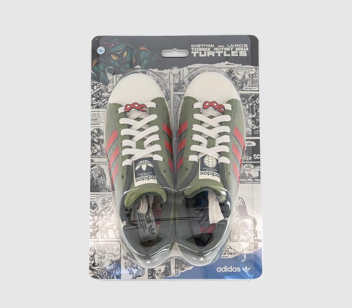 adidasTMNT Shelltoe TrainersGreen Gum