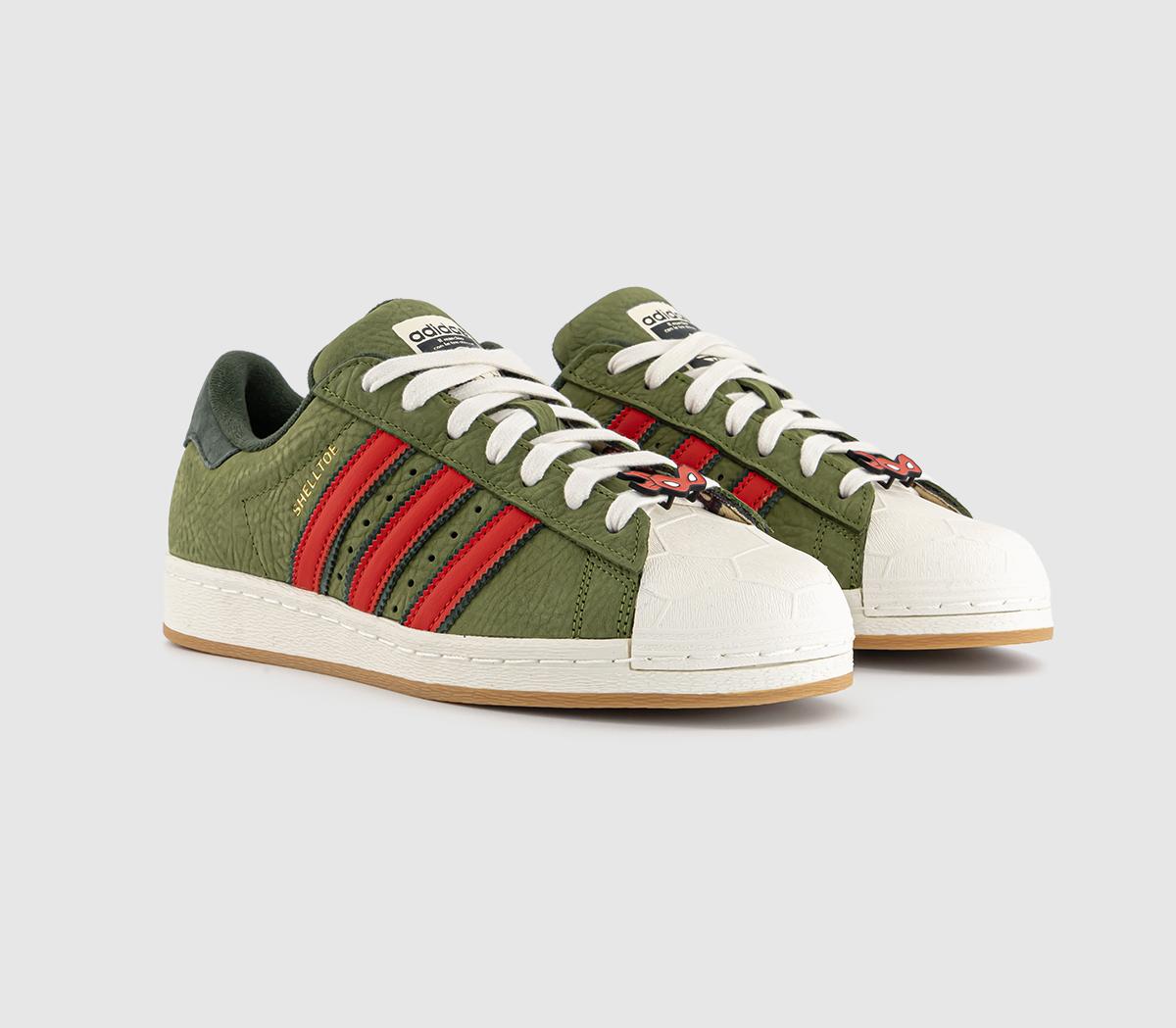 adidasTMNT Shelltoe TrainersGreen Gum