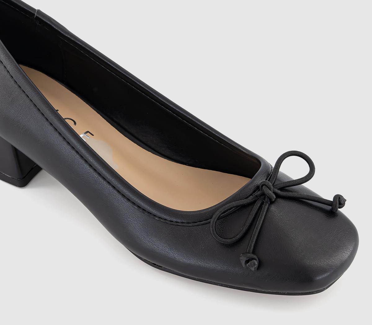 OFFICEMarielle Low Block Heel Ballerinas OFFICEMarielle Low Block Heel BallerinasBlack