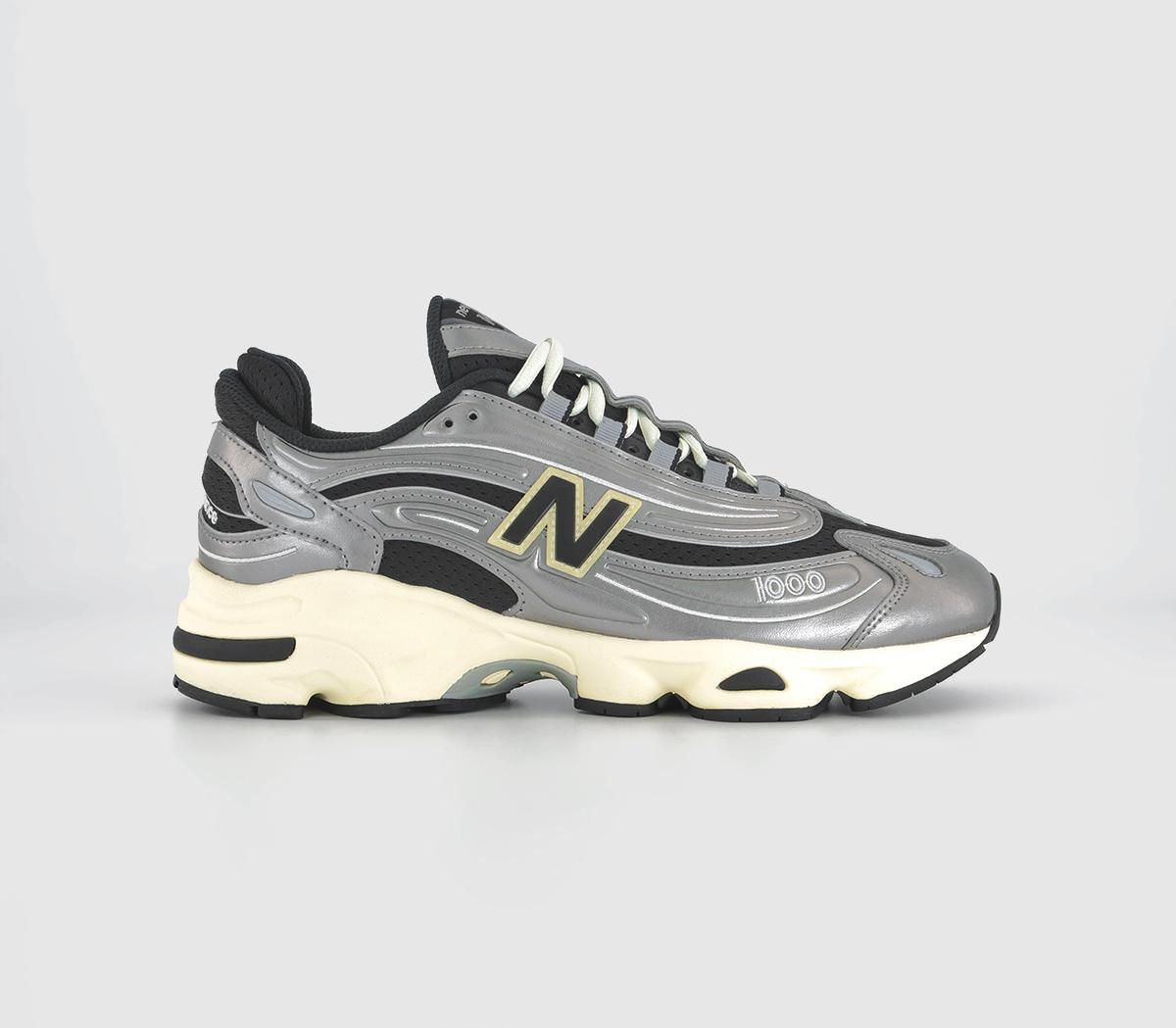 New balance metallic trainers best sale